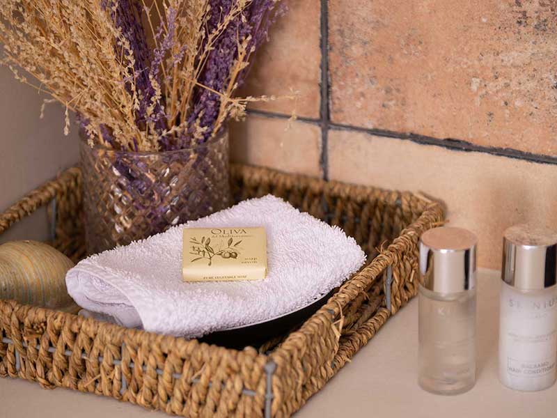 Articles de toilette dans Moscha Geronti apartments