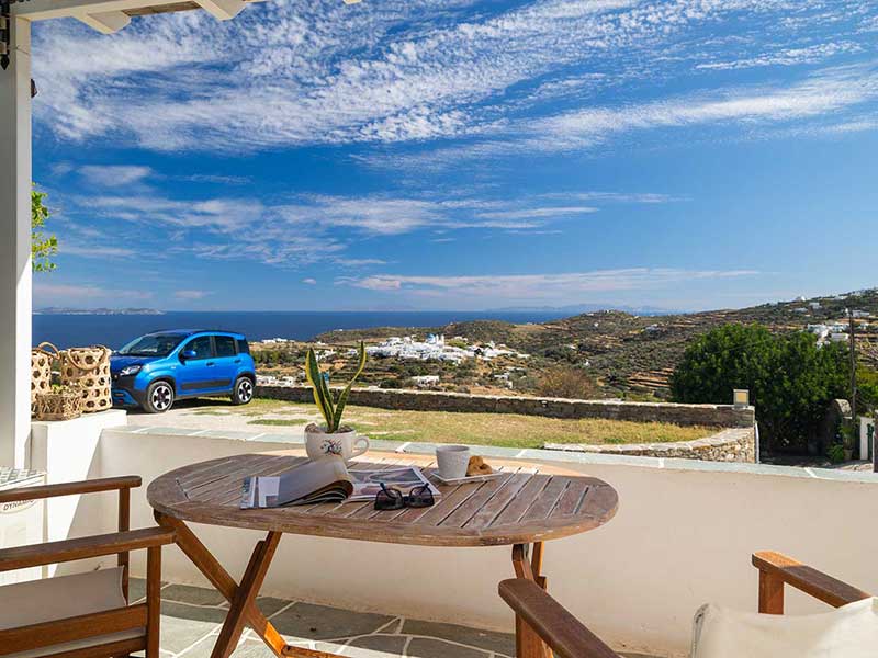 Véranda avec vue sur la mer