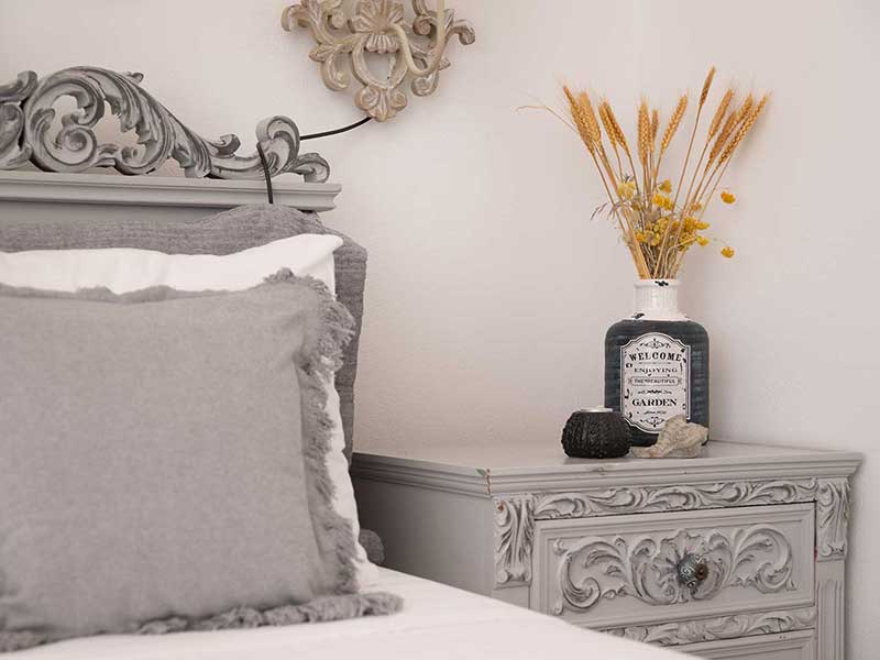 La chambre à coucher de l'appartement Apollon