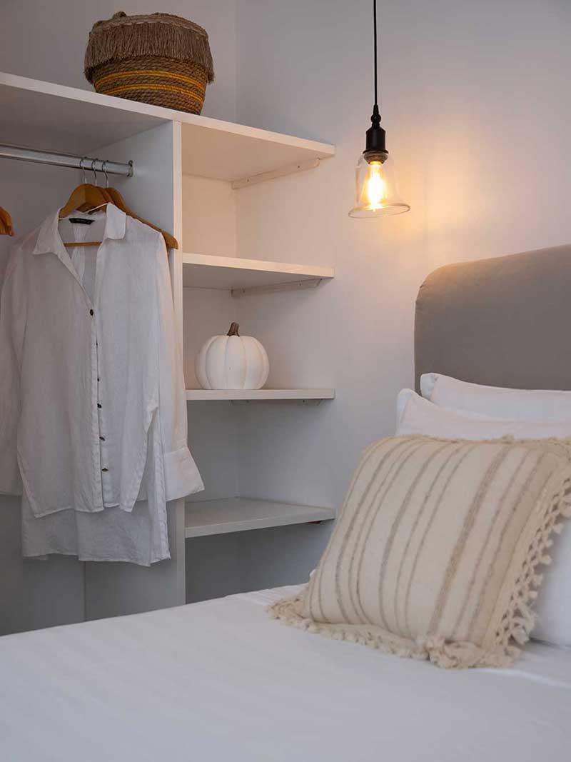 La chambre à coucher de l'appartement Artemis