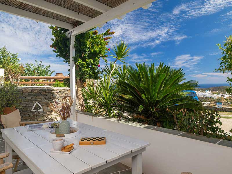 Grande véranda avec vue sur le jardin