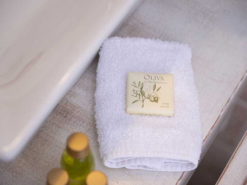 Articles de toilette dans Moscha Geronti apartments