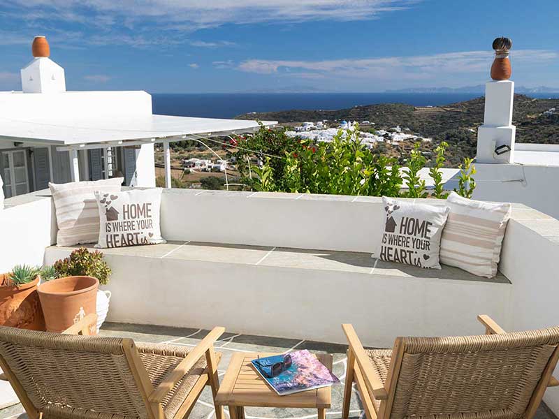 Véranda avec vue sur la mer