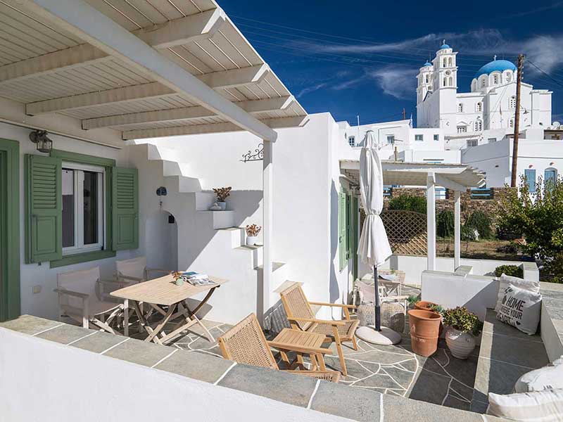 Véranda spacieuse de l'appartement Irena