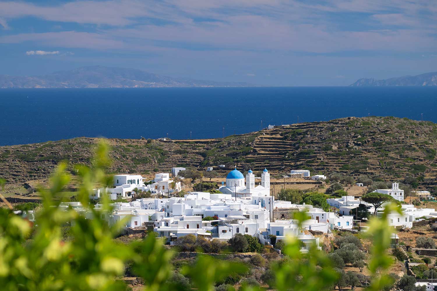 Vue sur Kato Petali et la mer