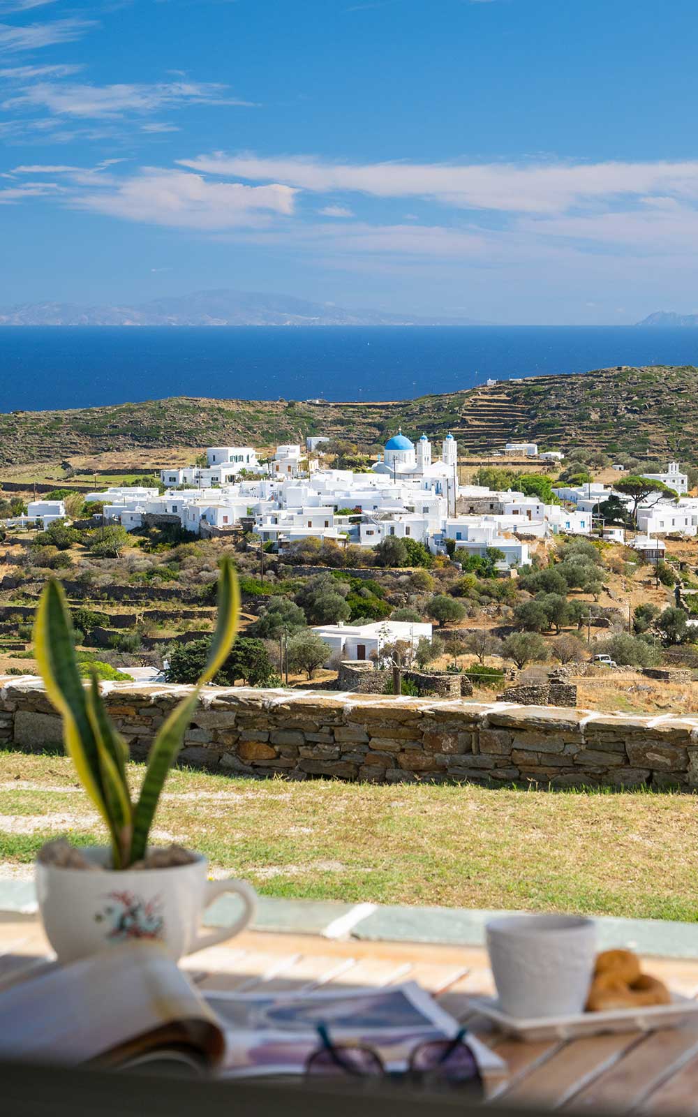 Le lever du soleil depuis Moscha Geronti apartments à Sifnos