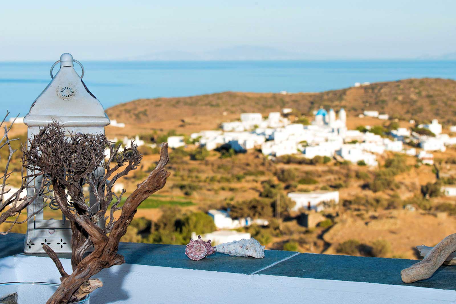 View to the Aegean sea from Moscha Geronti apartments in Sifnos