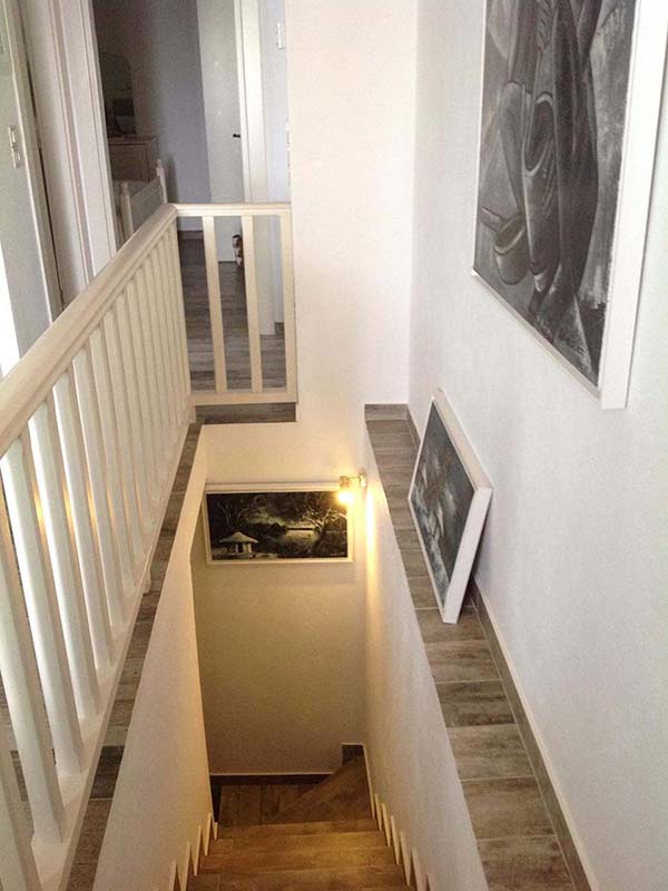 L'escalier intérieur de l'appartement d'Irena